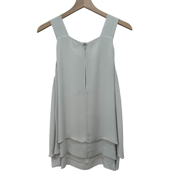 THEORY 100% silk Lylani Double-Georgette Layered Blouse / Size L - Picture 2 of 11